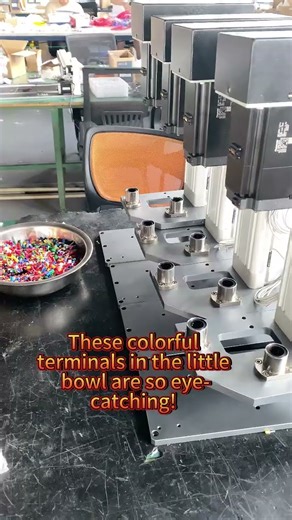 These colorful terminals in the little bowl are so eye-catching!#fyp#factory#china#PCBA#make