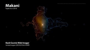 🔵 Galaxy Makani • Astronomers Catch Wind Rushing Out Of Galaxy • Researchers Directly Observe for the First Time a Huge Outflow of Gas Extending Far Beyond a Galaxy 1.11.2019 VIDEO: (Best of larger screen) A volume rendering of the KCWI data cube revealing the structure of Makani. Credit: David Tree & Peter Richardson, Games and Visual Effects Research Lab, University of Hertfordshire • Maunakea, Hawaii – Exploring the influence of galactic winds from a distant galaxy called Makani, University 