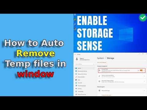 Automatically Clean Temp Files in Windows