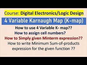 four (4) variable Karnaugh map