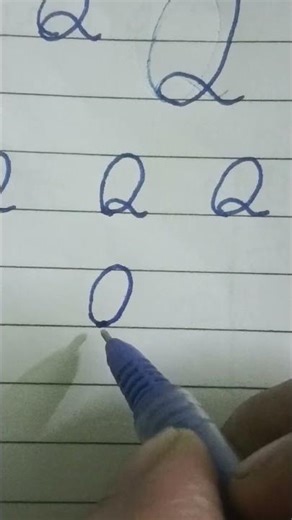 letter Q #cursive #handwriting #beginners