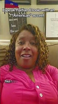 Speaking Creole with an accent