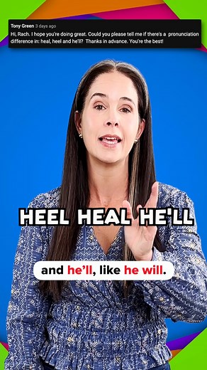44K views · 1.1K reactions | Heel, Heal, He'll | Rachel's English | Facebook