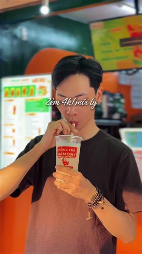Trà mật ong, có trà sữa 8k luôn, uống đã cái nư. #trangon #hamony #hongtrahamony #xuhuongyoutube