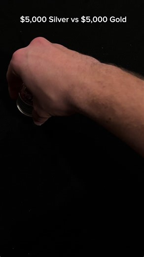 $5000 gold vs silver. What’s your thoughts would you spend $5000 on silver or gold? #gold #silver #investing #asmr