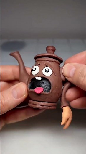 I made Tatatata Sahur /Rablox Item Rolimon's. #clay #toys #artist #fan #cameraman #horror