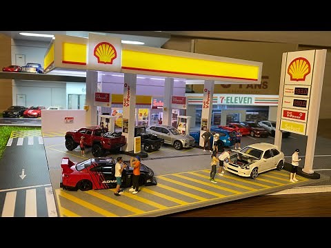 Mini Shell Gas Station: The Ultimate Pit Stop for Diecast Cars!