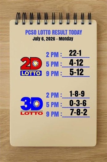 Lotto Results Today 9pm Draw July 6, 2026 PCSO #lotto #lottoresulttoday #lottoresulttoday9pmdraw