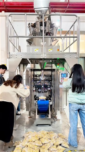 vertical pouch packing machine for food,snacks vffs packing machine factory #packingmachine #food