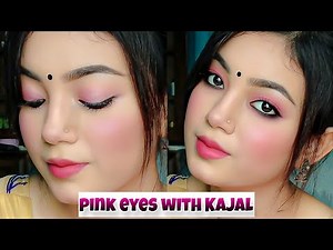 Simple Pink Makeup Tutorial(BANGLA) || Pink Glam Makeup Look For Sharee || SHONCHITA