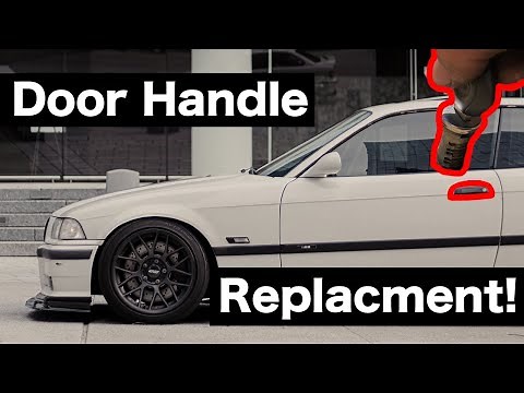 How to replace e36 coupe door handles & adjust windows!
