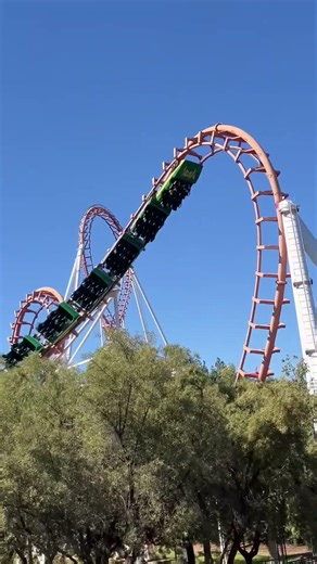Off-ride Viper at Six Flags Magic Mountain #rollercoaster #sixflagsmagicmountain #sixflags #ride