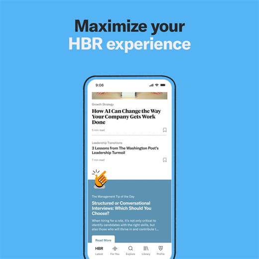 Cut down on your screen time. Tune in to the latest on business and leadership with HBR audio articles - a new in-app feature. https://s.hbr.org/3SWPkUN | Harvard Business Review