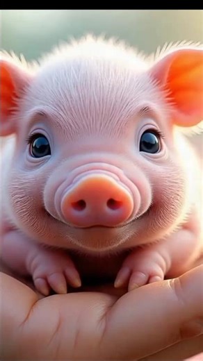 “Mini Baby Animals on Human Hands 🐷🦘🐮🐘 | The Cutest Thing You’ll See Today!” #funny #trending