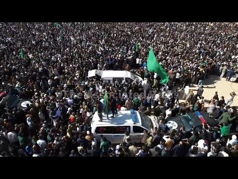 Thousands of Libyans gather for the funeral of Gadhafi’s son who was shot and killed this week