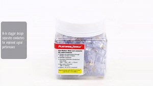 Platinum Tools Ezex44 Connector 100/Jar Accessory Box (202044J)