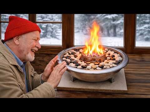 FREE Heat All Winter 🔥 Simple 3 in 1 Stove – No Gas, No Wood