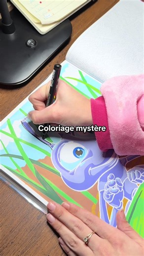 Coloriage mystère tome best of pixar page 93, Guangna 200 : code couleur à la fin de la vidéo 🥰 #colo #coloriagesmysteres #guangna #detente