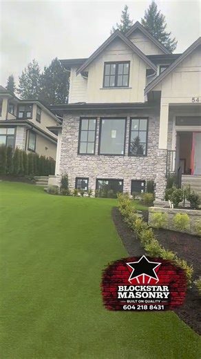 John Hughes on Instagram: "Another clean install by BlockStar Masonry 🔥 Dutch Quality Winter Point Tuscan Ridge adds depth, texture, and serious curb appeal to this modern home. When quality stone meets quality workmanship, the results are undeniable. #BlockStarMasonry #StoneWork #DutchQuality #TuscanRidge #WinterPoint ExteriorDesign"