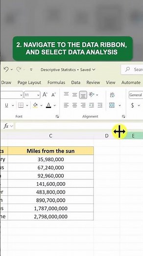 How to use descriptive statistics in Excel ‼️