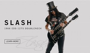 La Gibson SG double-manche noire de Slash en édition limitée