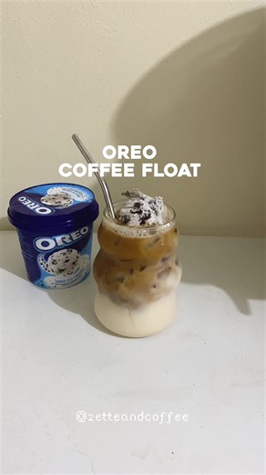 Oreo Coffee Float Recipe for Home Cafes