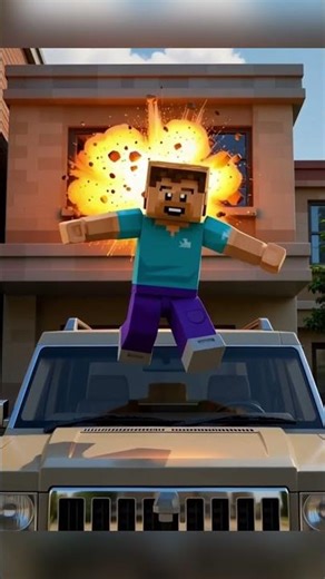 Minecraft Videos: Steve Jumps Out the Window…😱