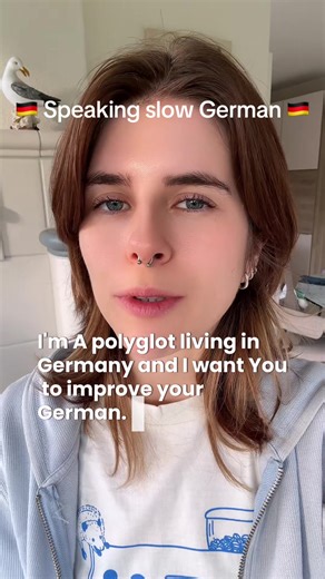 Speaking slow German everyday 🇩🇪 so you can improve listening 🤝🏻 #studygerman #deutschlernen #beginnergerman #germancourse #learngerman