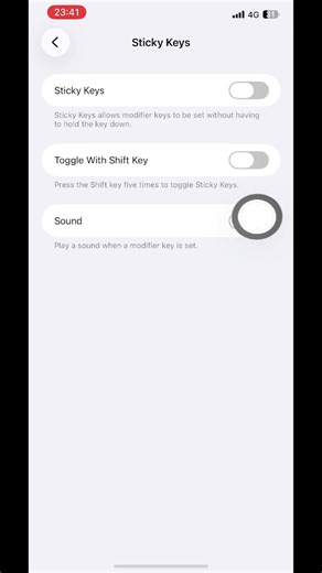 How to turn on sticky key sounds in iPhone 11pro max📲✅ #iphone #11promax #keyboard #stckykey