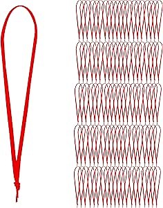 Mandala Crafts Xmas Red Ribbon Ornament Hangers - 100 Hand-Tied Thin Ribbon Loops for Christmas Tree Ornaments, Holiday Decorations, and DIY Crafts