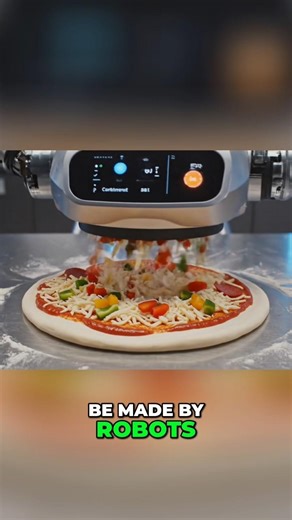 Robot Pizza Maker in 2050 🍕🤖 #AI #Robots #FutureFood #Shorts