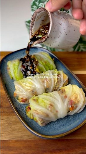 Cabbage Roll Dumplings 🥬🥟✨ #dumplings #easy #recipe #easyrecipe