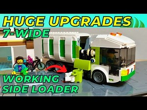 New & improved Lego City Garbage Truck MOC 🚛 with working side loader!