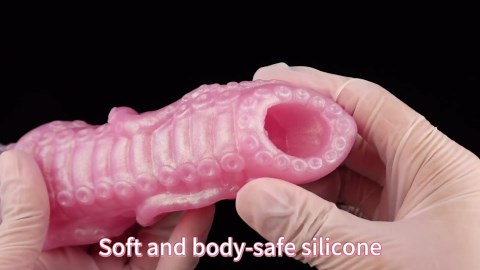 Pneumatic Tentacle Dildo Ovipositor Pump Dildo with 5 Eggs, 8inch Laying Eggs Inflatable Octopus Dildos Ovipositor Sex Toys for Women and Men Couples