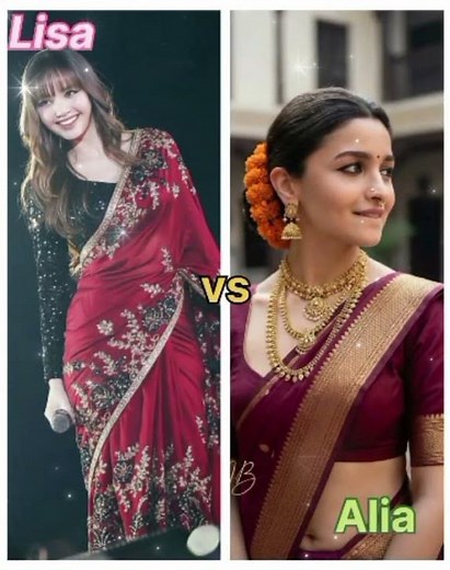 black pink lisa vs alia how are best 📸✨ #blackpink