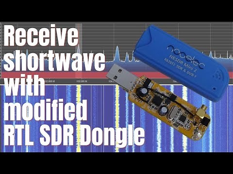 Kurzwelle empfangen mit modifiziertem RTL SDR Stick
