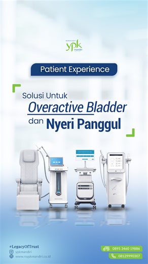 YPKMandiri on Instagram: "𝗢𝘃𝗲𝗿𝗮𝗰𝘁𝗶𝘃𝗲 𝗕𝗹𝗮𝗱𝗱𝗲𝗿 Kandung Kemih yang Terlalu Sensitif? Jangan Khawatir! 👩‍🦰 Overactive bladder adalah kondisi di mana kandung kemih jadi terlalu peka. Akibatnya, dorongan buang air kecil datang tiba-tiba, sering kali, dan sulit ditahan—padahal kandung kemih belum penuh. Kondisi ini sering dialami wanita, terutama setelah melahirkan, usia bertambah, atau karena perubahan hormon yang melemahkan otot dasar panggul. 🌸 Pada pasien ini, keluhan disertai n