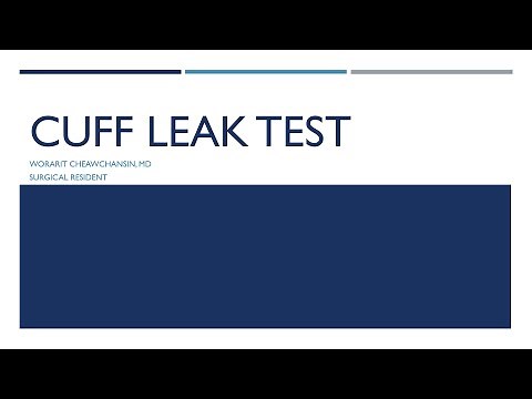 Cuff leak test in 7 minutes