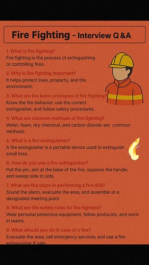 108K views · 1.1K reactions | Fire Fighting Interview Q&A ‼️✅✅ . . #reelschallengereelschallenge #fbpost2025シ #viralpost2025シ #viralchallengevideochallenge #viralpost2024シ #reelsviralシfbRavelyn #viralpost2025 #usareelslove #viralpost2024 #IndustrialApplications | Fire-fighting and Fire Alarm system | Facebook