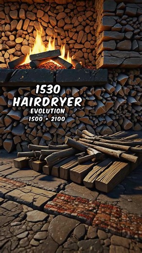 Hairdryer Evolution from 1530 to 2100 Timelapse