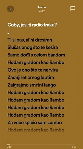 Coby - Rambo Lyrics #foryou #fyp #viral #music #lyrics #serbia🇷🇸 #song #coby