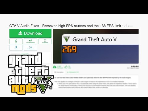 How to Fix High-FPS Stutters & Remove Locked FPS Limit (GTA V Audio Fixes) GTA 5 MODS