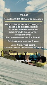 236K views · 1K reactions | Obtenha os primeiros resultados em 5 dias  Atinja facilmente os seus objetivos musculares  Mantenha-se fiel a este plano simples para ter sucesso: 1. Faça um quiz de 1 minuto  2. Obtenha um plano de treino e de refeições personalizado com base no peso, altura, idade, atividade diária e condissões de fitness  3. Siga o programa (facílimo)  | BetterMe Men | Facebook