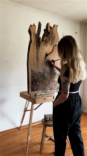 My original pyrography 'Hold Your Breath' is now complete. If you’re interested in purchasing this artwork it’s available on my website www.hippienorth.com 🌊 Apple wood, 39 x 26 x 1.5 inches I’m so proud of this piece. I’d love to hear how this piece makes you feel. Does it resonate with you? Thank you for being here & immersing in a little bit of art today🌝 . . . #woodburning #pyrography #woodburningart #pyrographyart #woodburningartist #pyrographyartist #woodart #woodworking | Hippie North