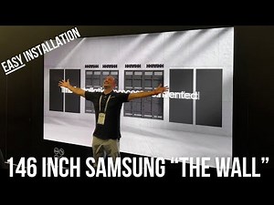 🔥INSANE🔥 Samsung 146" The Wall Modular TV Walkthrough and INSTALLATION Details / IAB 146 2K or 4K
