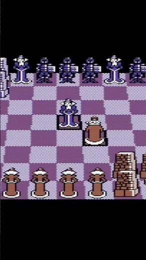 ♟️Battle Chess - King vs. Queen - Fight - C64 #chess #battlechess #c64