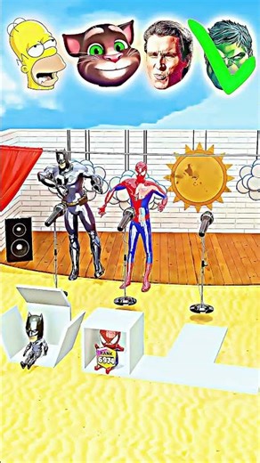 Superhero Singing Contest: Hulk, Batman & Spidey face off! 🎤🎶 #SuperheroSinging #Hulk