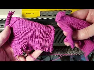 Empisal Knitmaster 321-The Hand Ribbing.