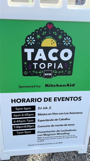 Taco Topia @Nebraska Furniture Mart #nebraskalowriders #omaha #nebraska #tacotopia @Las Chingonas Entertainment @Arte mi Mexico