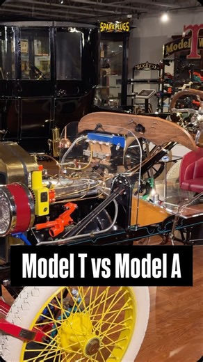 Ford’s Model T was a pioneer to the modern automobile, albeit a little ‘outdated’ operating procedures. #modelt #modela #thisvsthat #spotthedifference #ford | Speedway Motors